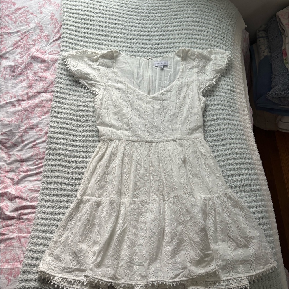 Lost + Wander Elegant White Dress